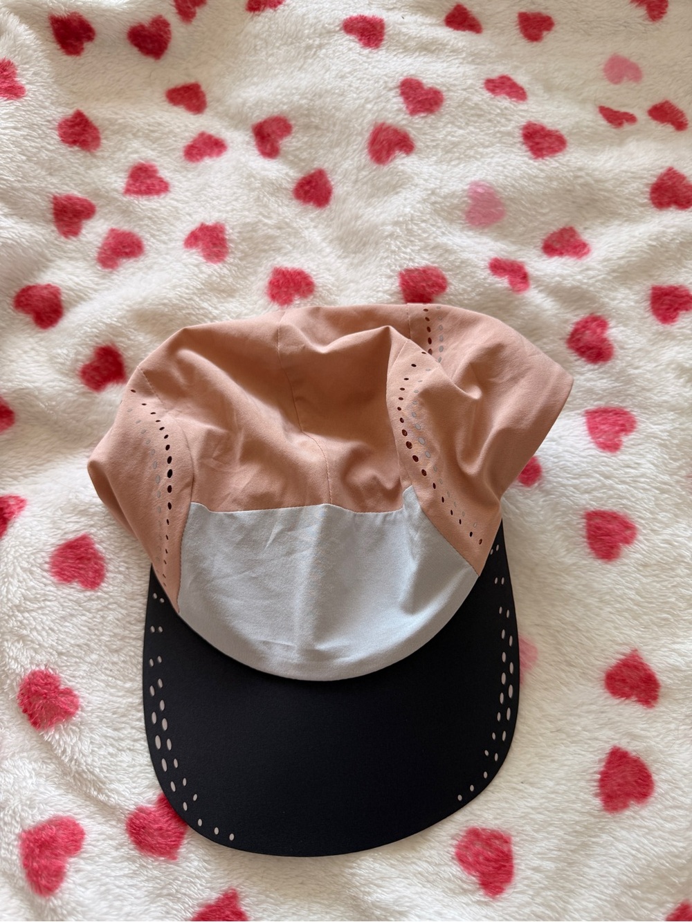 lululemon athletica Blush Pink and Black Running Hat